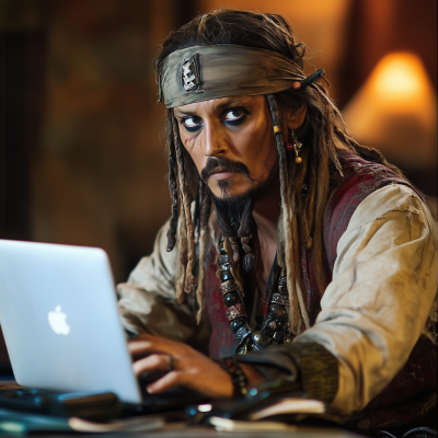 Captain Jack Sparrow at Work