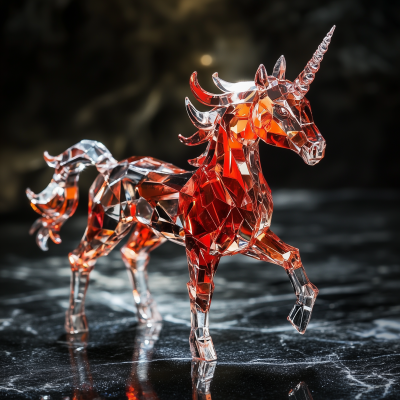 Crystal Unicorn Figurine