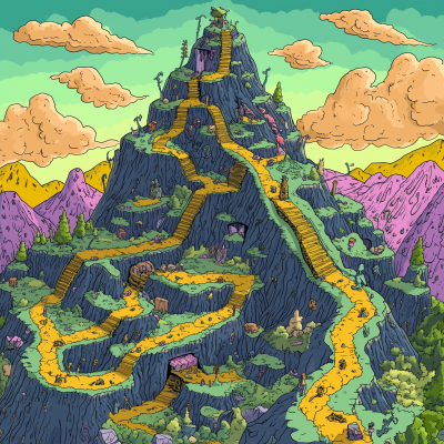 Complicated Mountain Paths