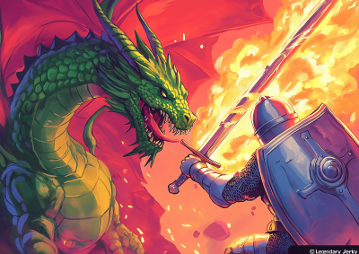Legendary Dragon Jerky Packaging Art