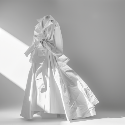 Elegant White Paper Coat