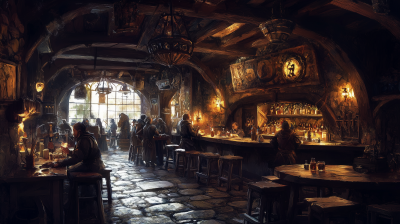 Medieval Tavern Scene