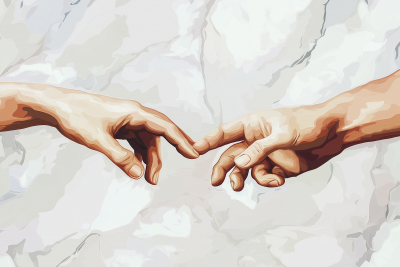 Michelangelo’s Hands of God