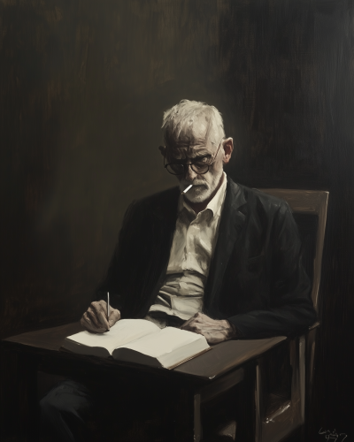 Surreal Portrait of an Older Man