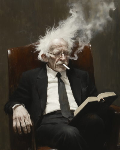 Surreal Portrait of an Older Man