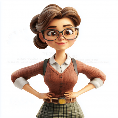 3D Woman Teacher