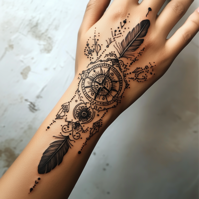 Henna Inspired Tattoo Design