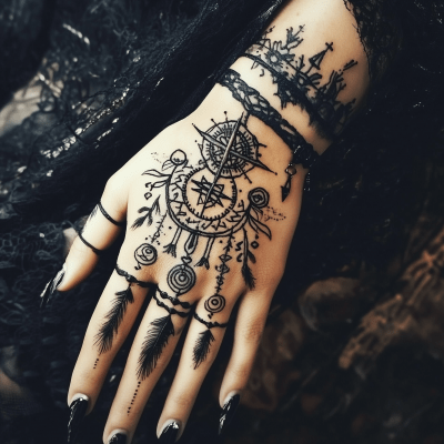 Henna Inspired Tattoo Design