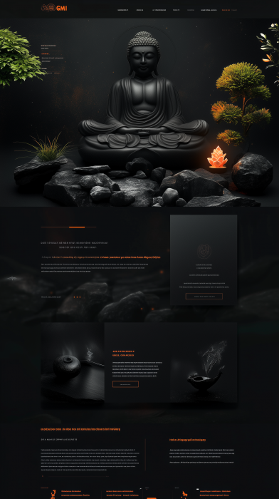 Minimalist Buddha Web Design