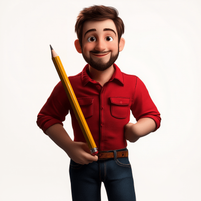 Cute 3D Pixar Character