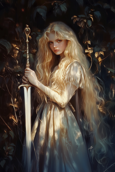 Dreamy Elf Princess Oil Painting