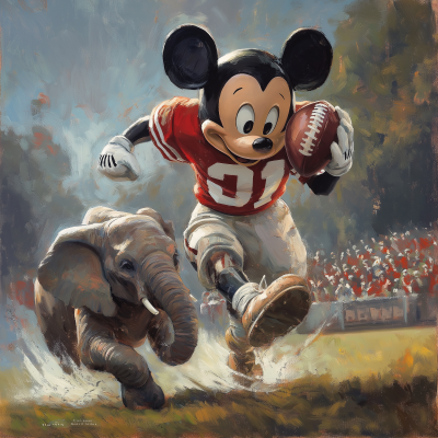 Mickey Mouse vs Alabama Elephant