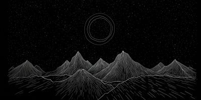 Minimalist Mountain Illustration