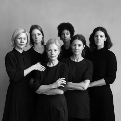 Photographic Group Shot of Women Artists