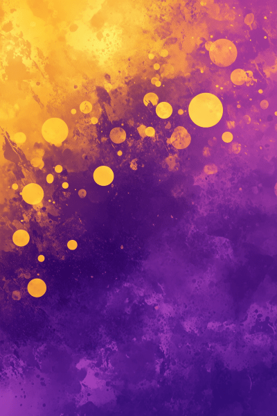 Cartoonish Background in Purple and Yellow