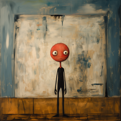 Child’s Red Painting