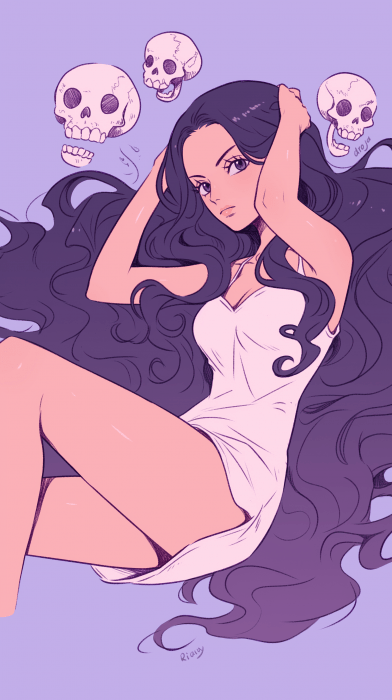 Messy Line Drawing of Nico Robin