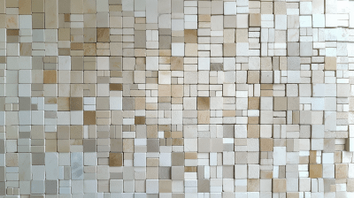 Geometric Travertine Mosaic