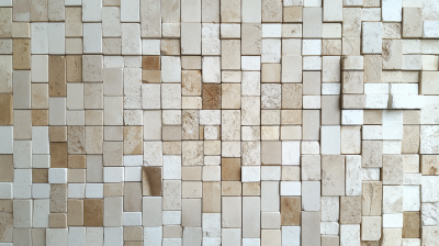 Geometric Travertine Mosaic