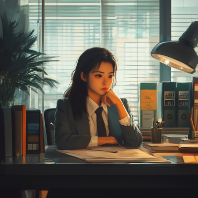 Corporate Desk Scene