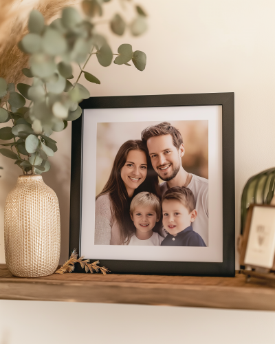 Family Photo on Shelf