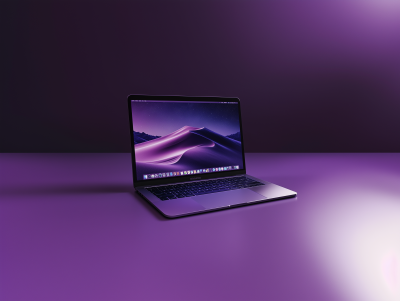 Futuristic Macbook Pro Mockup