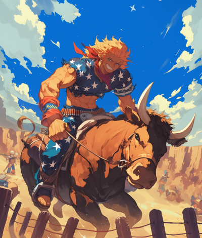 Wild West Naruto Bull Rider