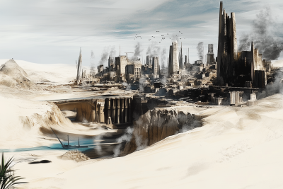 Desert River Sketch