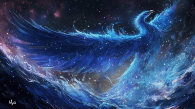 Mythical Phoenix and Tsunami