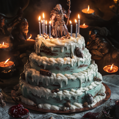 Dungeons and Dragons Birthday Cake