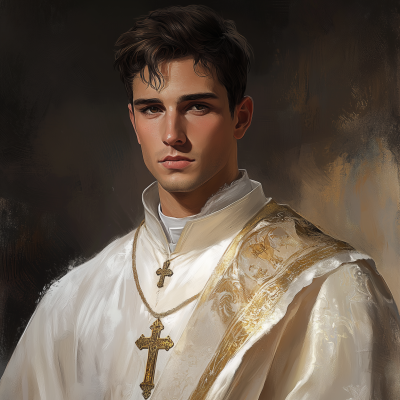 Attractive Roman Priest