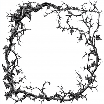 Vine Frame Illustration