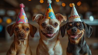 Dog Birthday Party Celebration