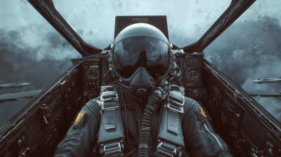 AI Human Robot Pilot in Cockpit