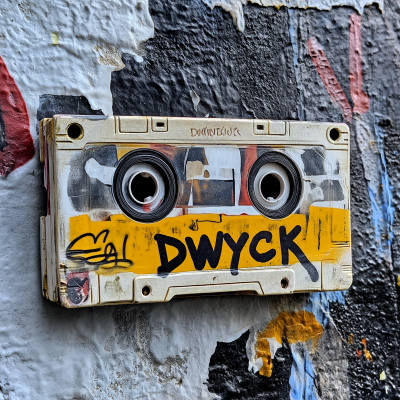 Graffiti Art with Cassette Tape