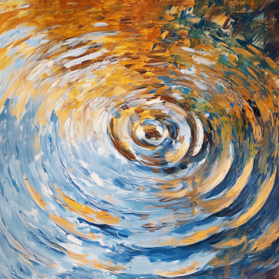 Abstract Ripples on Water