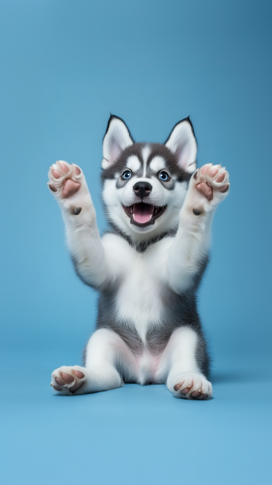 Happy Baby Husky