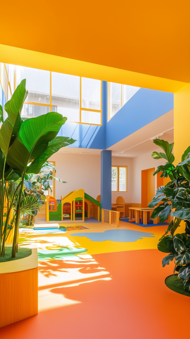 Colorful Kindergarten Photography