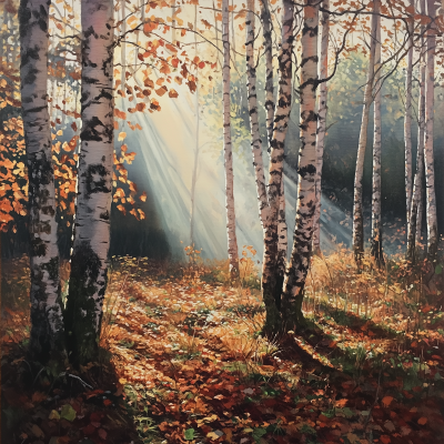 Autumn Woodland Scene