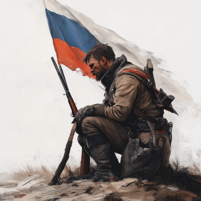 Defeated Russian Soldier