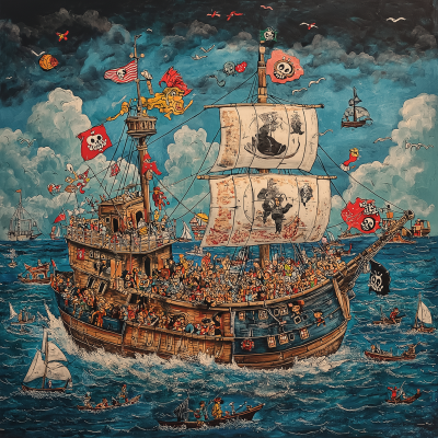 Where’s Waldo Pirate Ship