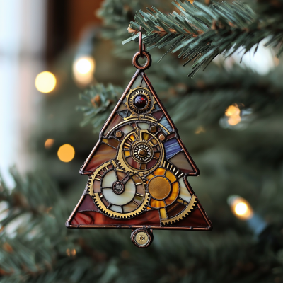 Steampunk Christmas Tree Ornament