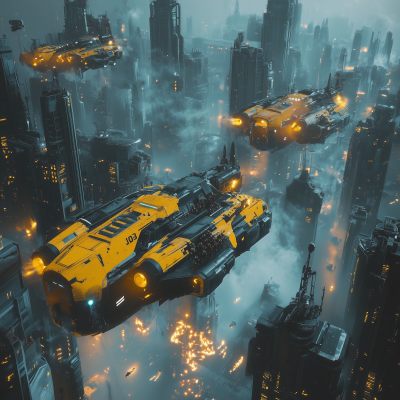 Intergalactic War in a Futuristic City