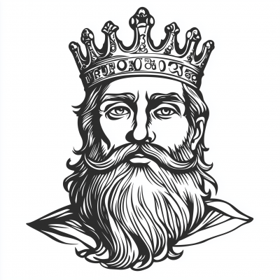 Stylized King Portrait