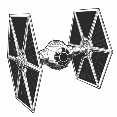 TIE Fighter Coloring Page