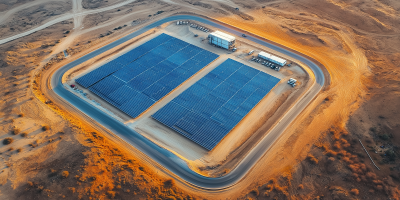 Aerial View of Israeli Negev Desert