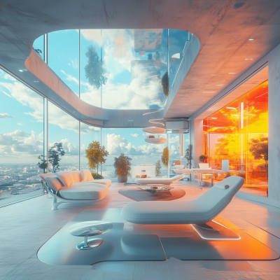 Futuristic Living Room