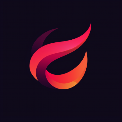 Simple Red Gradient Logo