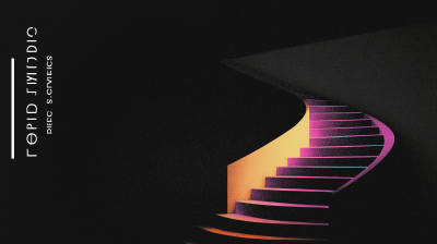 Orange Light Staircase