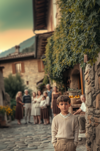 1980s Italian Family in Tuscany